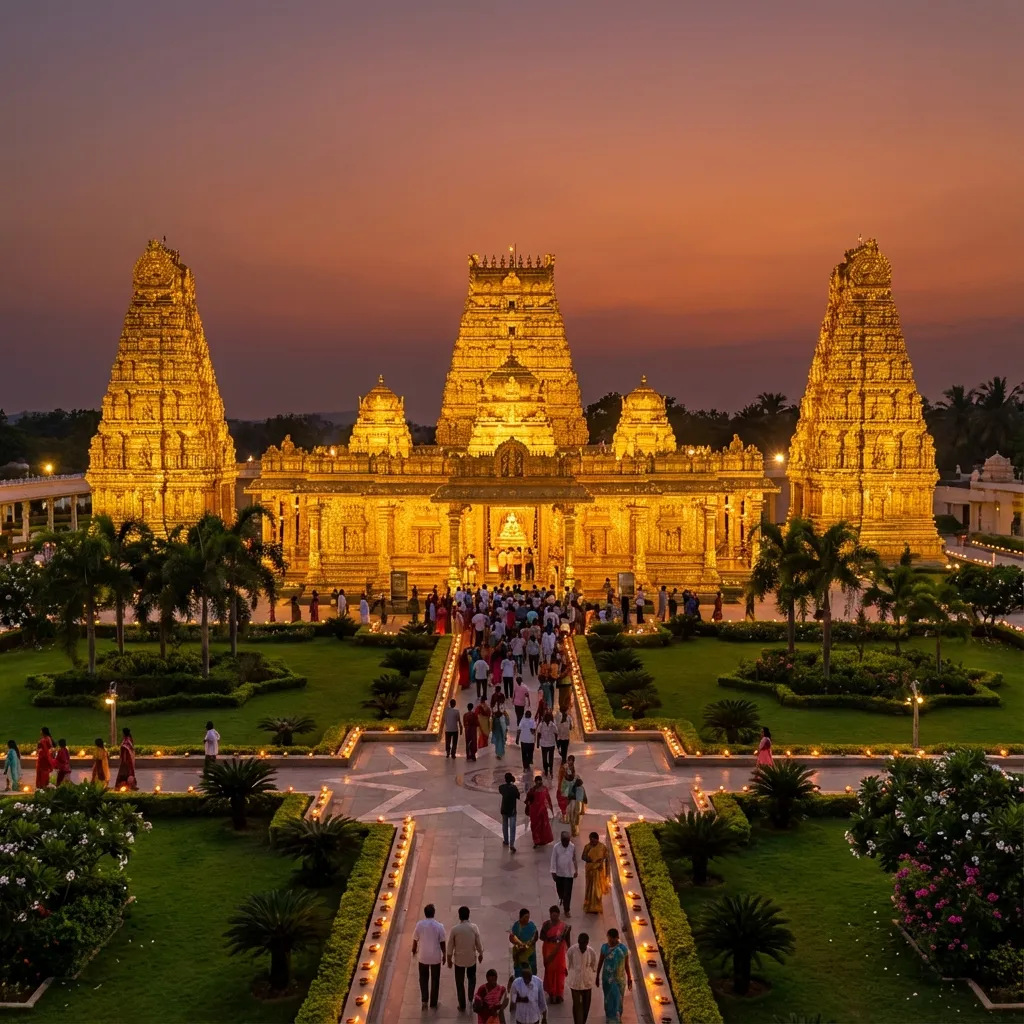 Vellore Golden Temple Tour - Best Travels in Tirupati for Temple Sightseeing